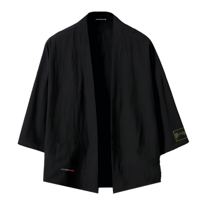 hungry shark siyah kimono ceket