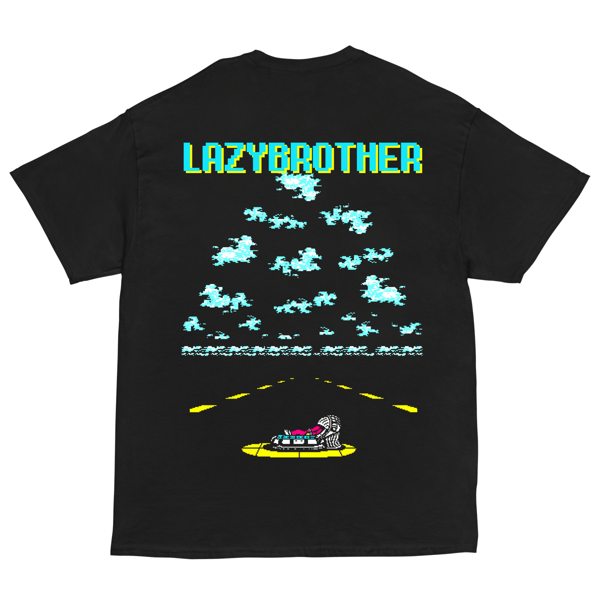 simulation black t-shirt