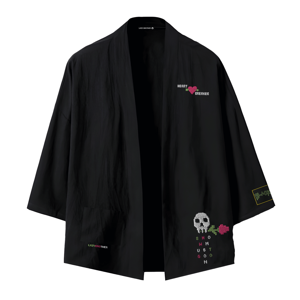 heartbreaker siyah kimono ceket