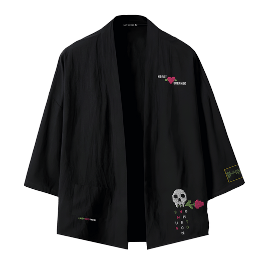 heartbreaker siyah kimono ceket