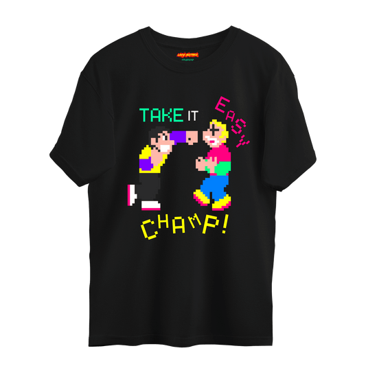 champ siyah tişört