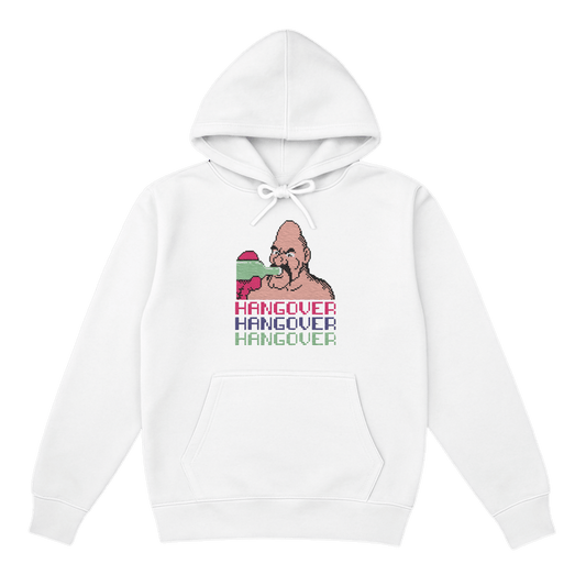 hangover beyaz kapüşonlu sweatshirt