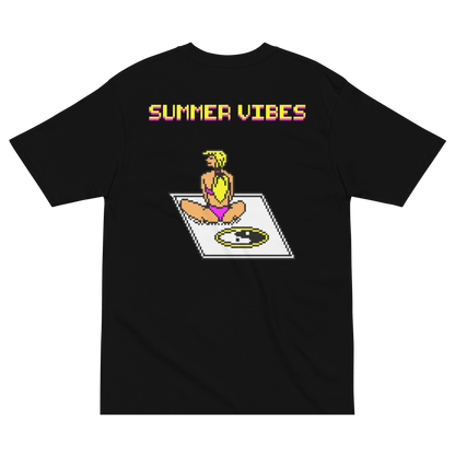 summer vibes siyah tişört