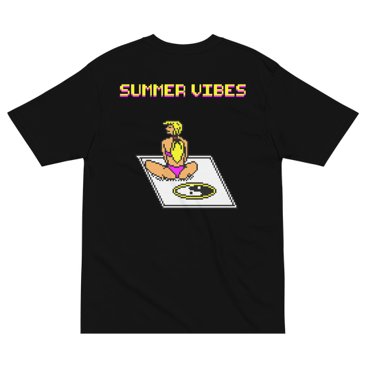 summer vibes siyah tişört